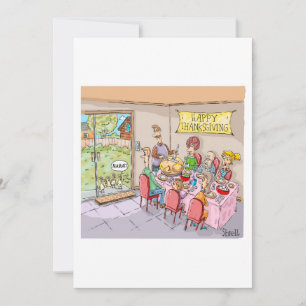 TURKEY KIDS Funny Thanksgiving Holiday Card