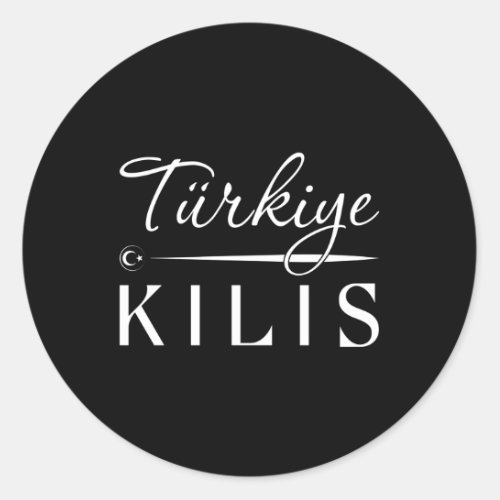 Turkey Kilis Province Southeast Anatolia Merkez Ki Classic Round Sticker
