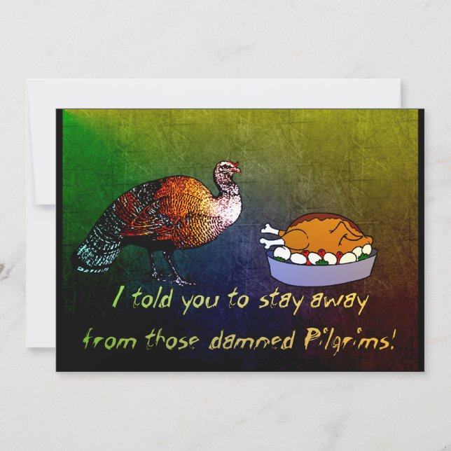 Turkey Lament Invitation (Front)