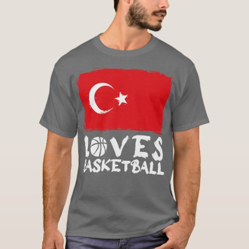 Turkey Loves Basketball T_Shirt