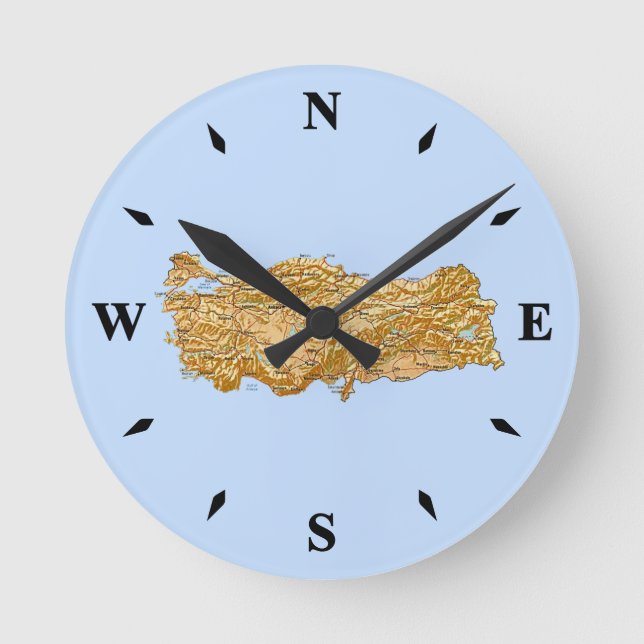 Turkey Map Clock (Front)