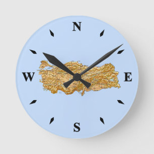 Turkey Map Clock