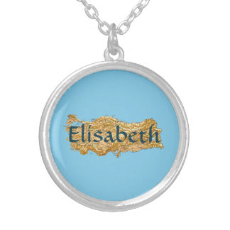Turkey Map + Name Necklace