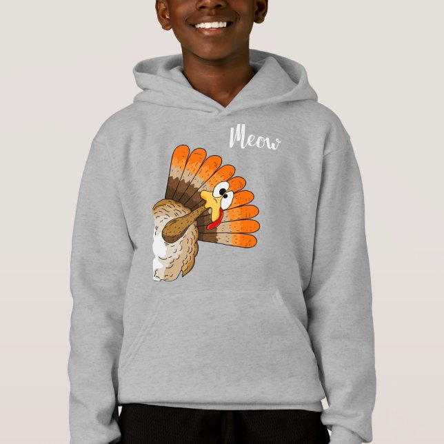 Turkey Meow Hoodie (Front)