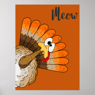 Turkey Meow Poster
