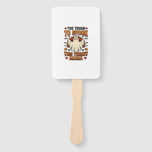Turkey Mom Halloween Shirt with Vintage Nurse Ghos Hand Fan