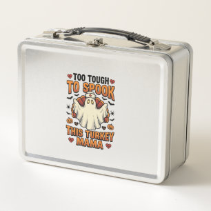 Turkey Mom Halloween Shirt with Vintage Nurse Ghos Metal Lunch Box