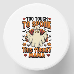 Turkey Mom Halloween Shirt with Vintage Nurse Ghos Mini Candle Favors
