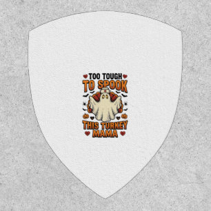 Turkey Mom Halloween Shirt with Vintage Nurse Ghos Patch