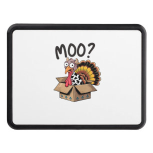 Turkey Moo Cow Costume Funny Thanksgiving Turkey D Hitch Cover