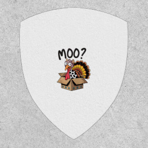 Turkey Moo Cow Costume Funny Thanksgiving Turkey D Patch