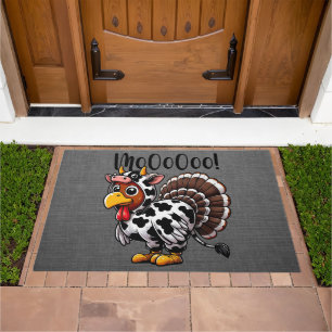Turkey Moo Door Mat