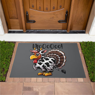 Turkey Moo Door Mat