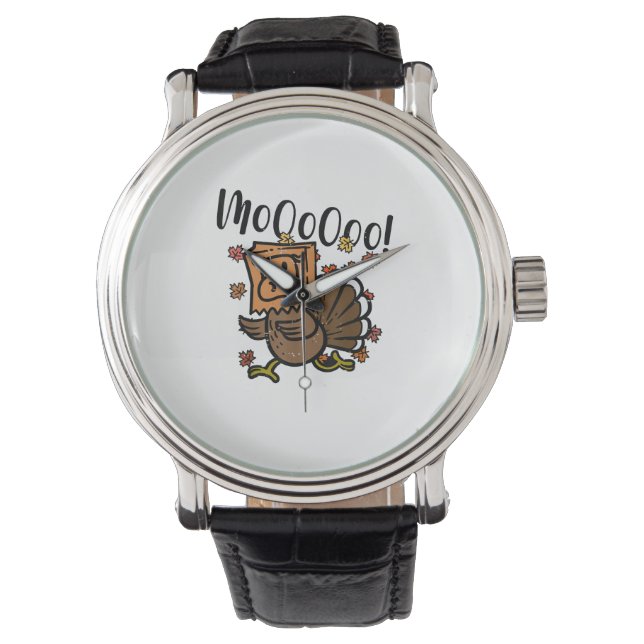 Turkey Moo I'm A Cow Fake Cow Funny Thanksgiving _ Watch (Front)