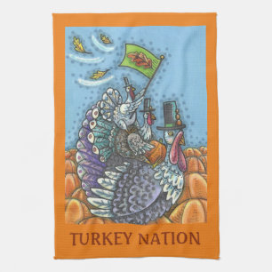 TURKEY NATION THANKSGIVING, HOLIDAY KITCHEN TOWEL