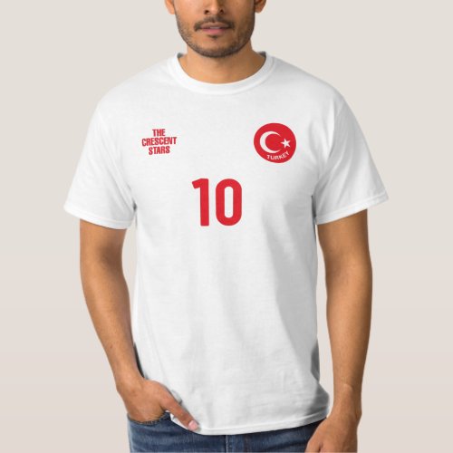 Turkey National Football Team Soccer Retro Jersey T_Shirt