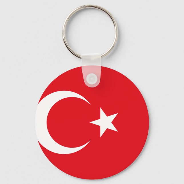 Turkey National World Flag Keychain (Front)