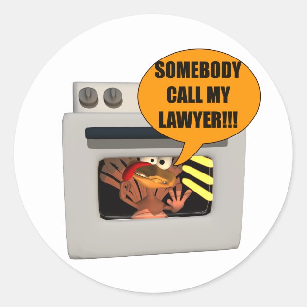 Turkey Need Lawyer Classic Round Sticker