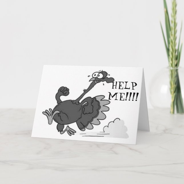 TURKEY NEEDS HELP TO WISH **HAPPY THANKSGIVING** HOLIDAY CARD (Front)