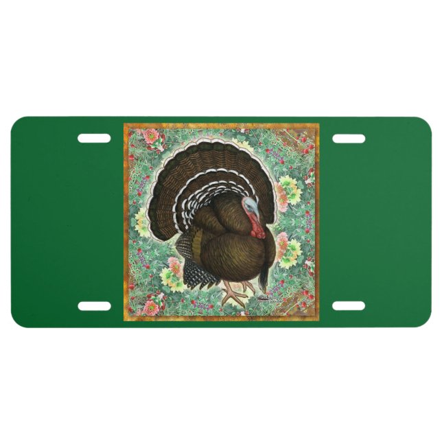 Turkey On the Greens License Plate (Front)