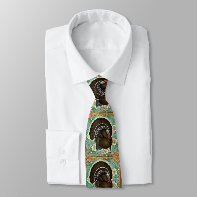 Turkey On the Greens Neck Tie (Tied)