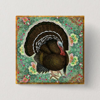 Turkey On the Greens Pinback Button