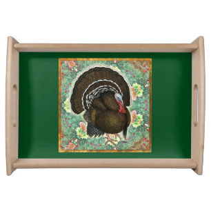 Turkey On the Greens Serving Tray