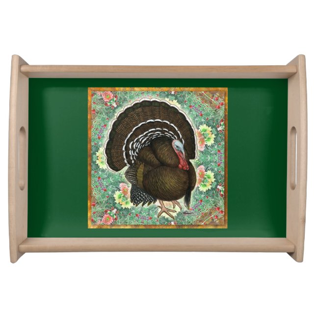 Turkey On the Greens Serving Tray (Front)