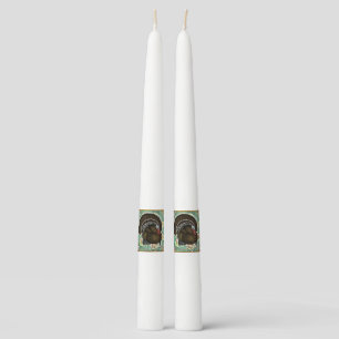 Turkey On the Greens Taper Candle