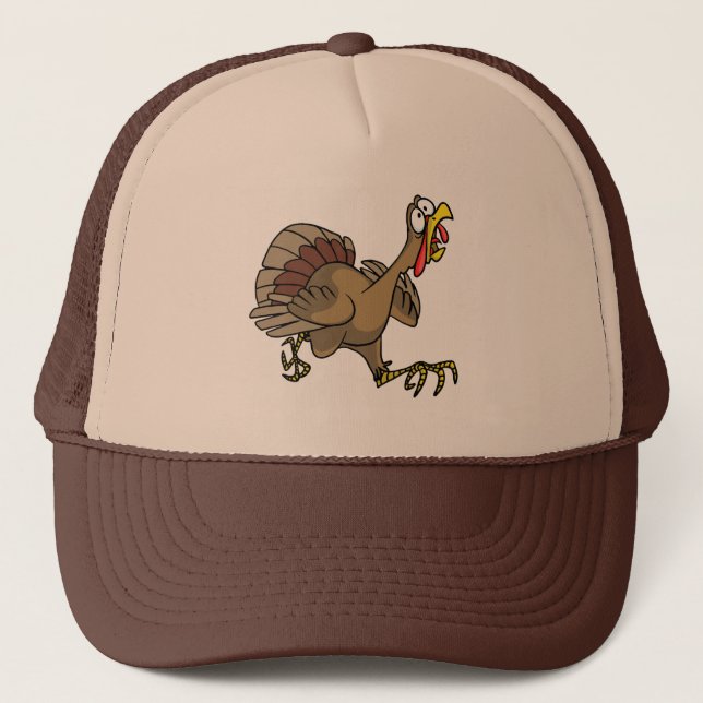 TURKEY ON THE RUN TRUCKER HAT (Front)