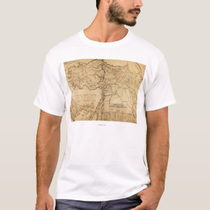 Turkey, Ottoman EmpirePanoramic MapTurkey T-Shirt