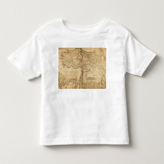 Turkey, Ottoman EmpirePanoramic MapTurkey Toddler T-shirt (Front)
