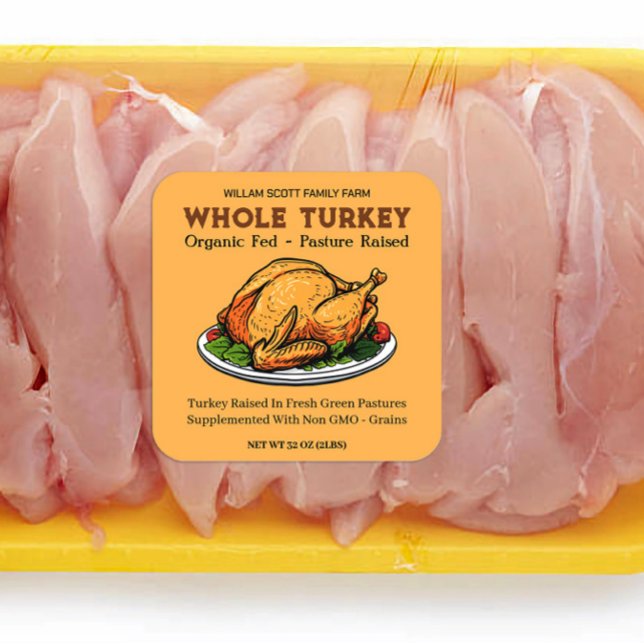 Turkey Package Label Sticker (Creator Uploaded)