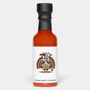 Turkey Paper Bag Moo I'm a Cow Thanksgiving Family Hot Sauces