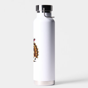Turkey Paper Bag Moo I'm a Cow Thanksgiving Family Water Bottle