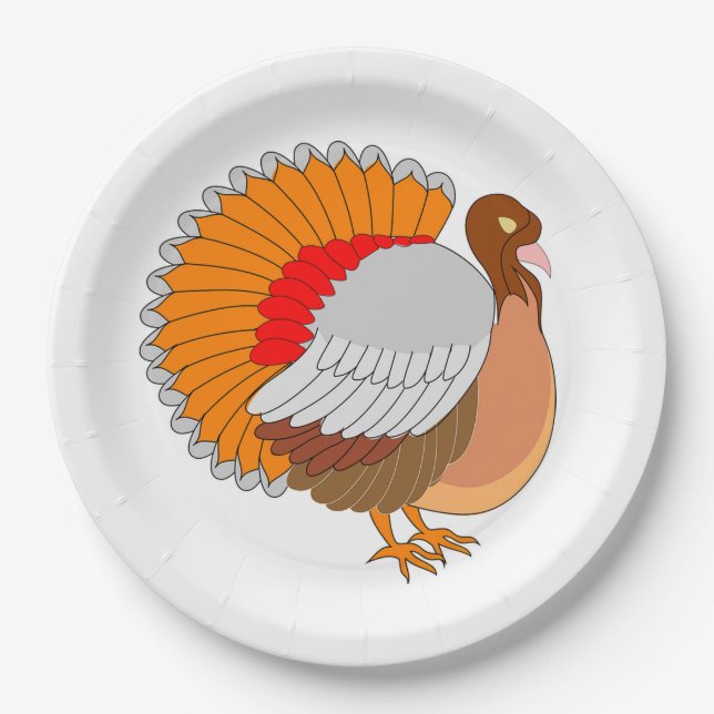 Turkey Paper Plates (Front)