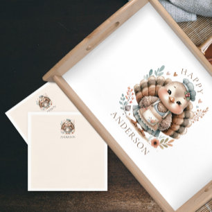Turkey Personalized Add Name Napkins