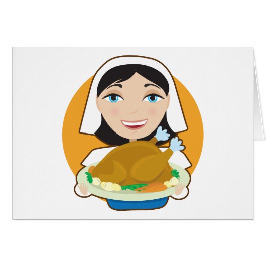 Turkey Pilgrim Cards (Front Horizontal)