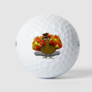 Turkey Pilgrim Thanksgiving Golf Balls