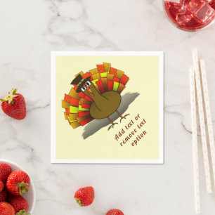 Turkey Pilgrim Thanksgiving Napkins