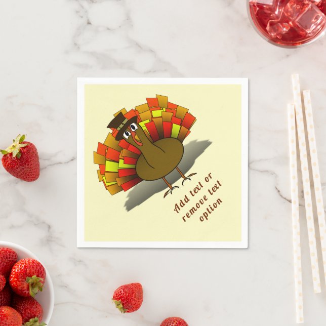 Turkey Pilgrim Thanksgiving Napkins (Insitu)