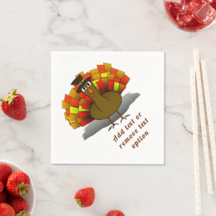Turkey Pilgrim Thanksgiving Napkins