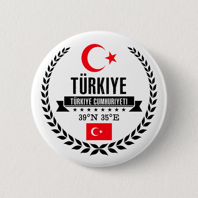 Turkey Pinback Button (Front)