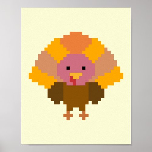 Turkey _ Pixel Art Poster