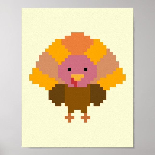 Turkey - Pixel Art Poster (Front)