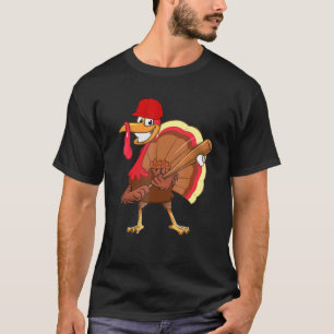 Turkey Player Baseball Thanskgiving 2021 T-Shirt