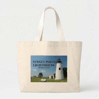 Turkey Point Lighthouse, Maryland Jumbo Tote Bag