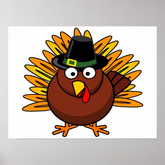 Turkey Poster For Holiday Decoration Customize