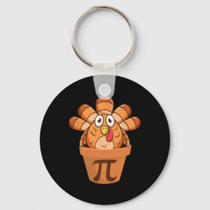 Turkey Pot Pie Funny Math Thanksgiving Turkey Pot Keychain