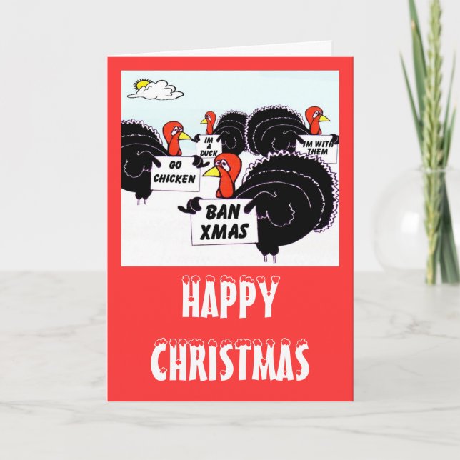 *TURKEY PROTEST HOLIDAY CARD (Front)
